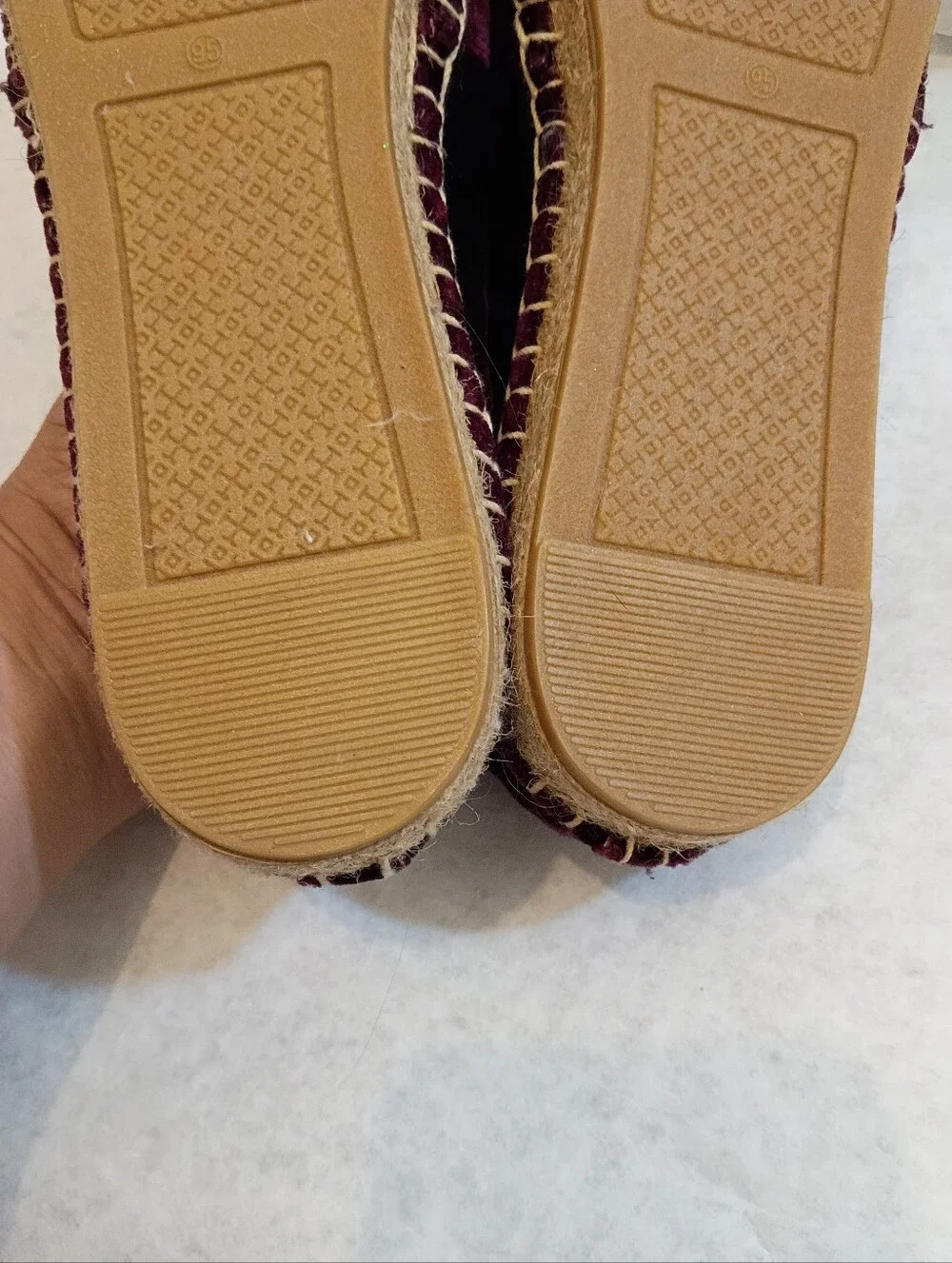 Tory Burch velvet Women's espadrilles Size 9.5